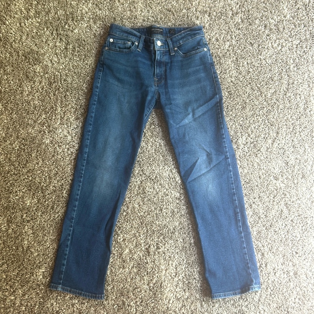 Lucky Brand Sweet Crop Blue Jeans. Size 4/27.